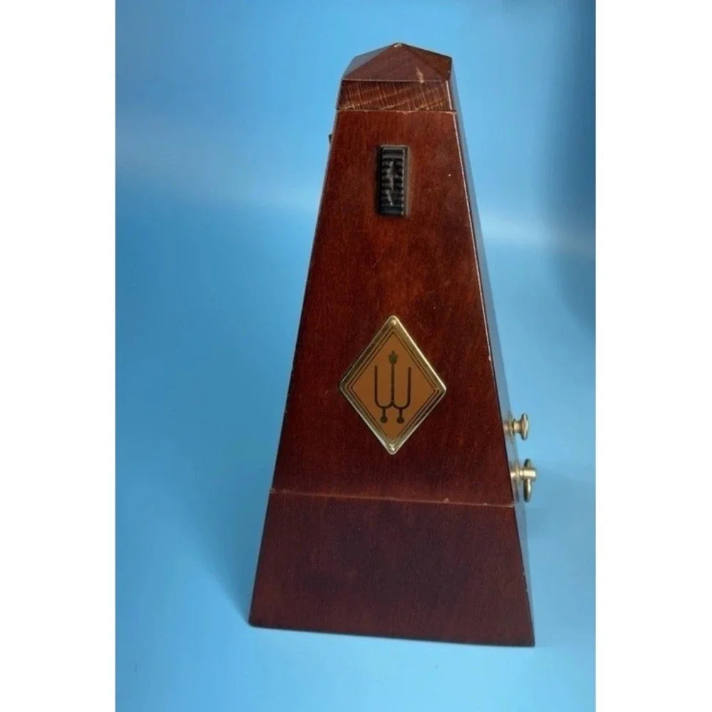 Vintage Wittner Metronome Wood Windup Made In Germany.Works Perfectly